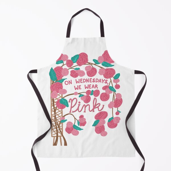 Item preview, On wednesdays, we wear pink - iconic mean girls quote with florals designed and sold by Ingrid Poole.