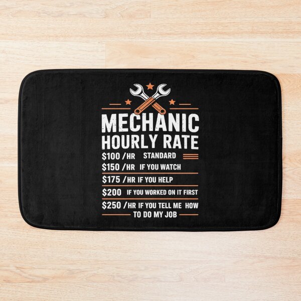Item preview, Funny Mechanic Hourly Rate Auto Car Mechanic Labor Rates  designed and sold by KotexTemu.