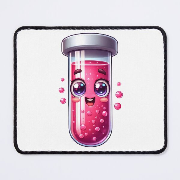 Item preview, Cute Science Test Tube Mascot Character designed and sold by LunaPixelStudio.