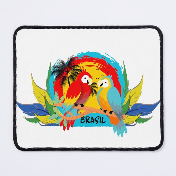 Item preview, Vibrant Brazil Macaws Tropical Sunset – Colorful Parrots & Jungle Feathers designed and sold by Otaku Style.