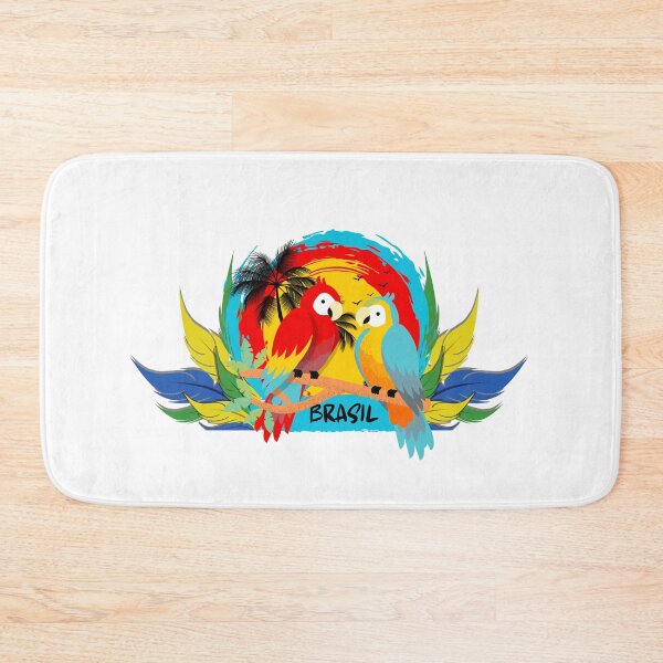 Item preview, Vibrant Brazil Macaws Tropical Sunset – Colorful Parrots & Jungle Feathers designed and sold by Otaku Style.