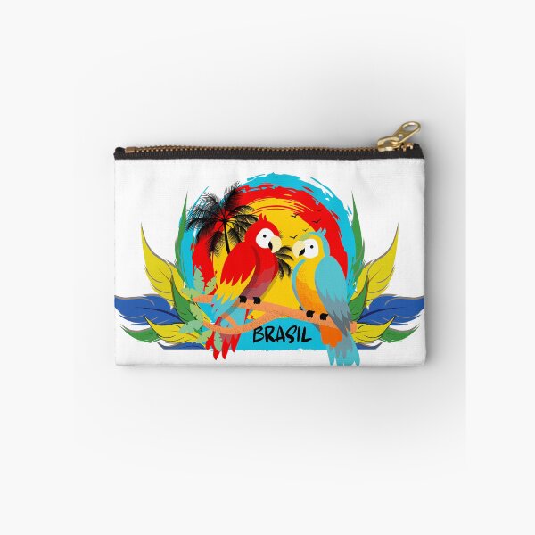 Item preview, Vibrant Brazil Macaws Tropical Sunset – Colorful Parrots & Jungle Feathers designed and sold by Otaku Style.