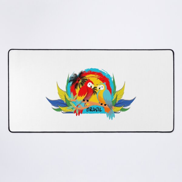 Item preview, Vibrant Brazil Macaws Tropical Sunset – Colorful Parrots & Jungle Feathers designed and sold by Otaku Style.
