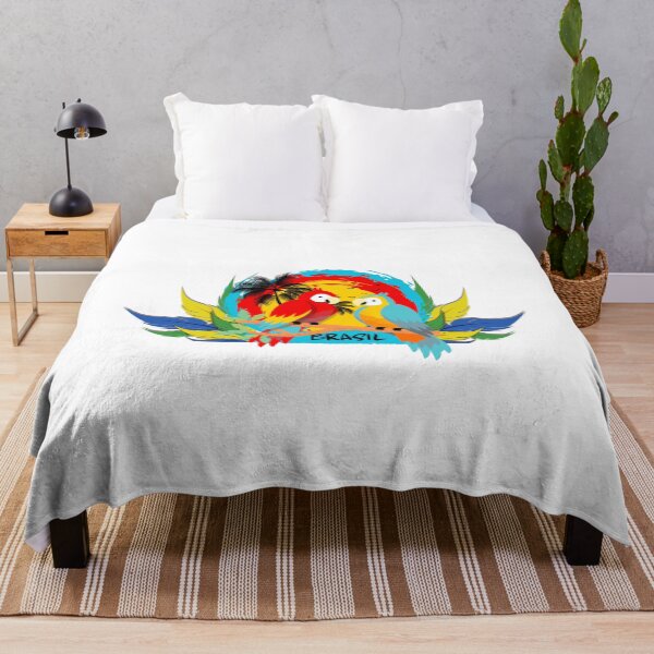 Item preview, Vibrant Brazil Macaws Tropical Sunset – Colorful Parrots & Jungle Feathers designed and sold by Otaku Style.
