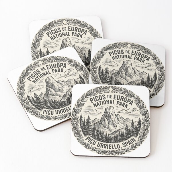 Item preview, Picos de Europa Naranjo de Bulnes Woodcut Art designed and sold by AURA Vibes.