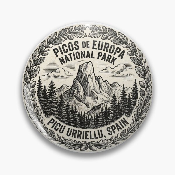 Item preview, Picos de Europa Naranjo de Bulnes Woodcut Art designed and sold by AURA Vibes.