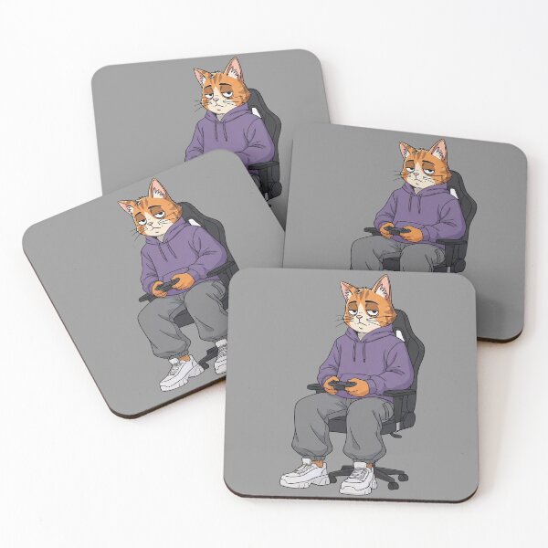 Item preview, Lofi Milo Gamer Mode - Retro 90s Anime Cat Gaming Setup designed and sold by Ascend777.