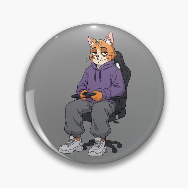 Artikelvorschau, Lofi Milo Gamer-Modus – Retro-90er-Jahre-Anime-Katzen-Gaming-Setup entworfen und verkauft von Ascend777.