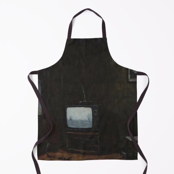 Item preview, Abandoned Room with Television – Dark Nihilistic Isolation Art designed and sold by Visualynx.