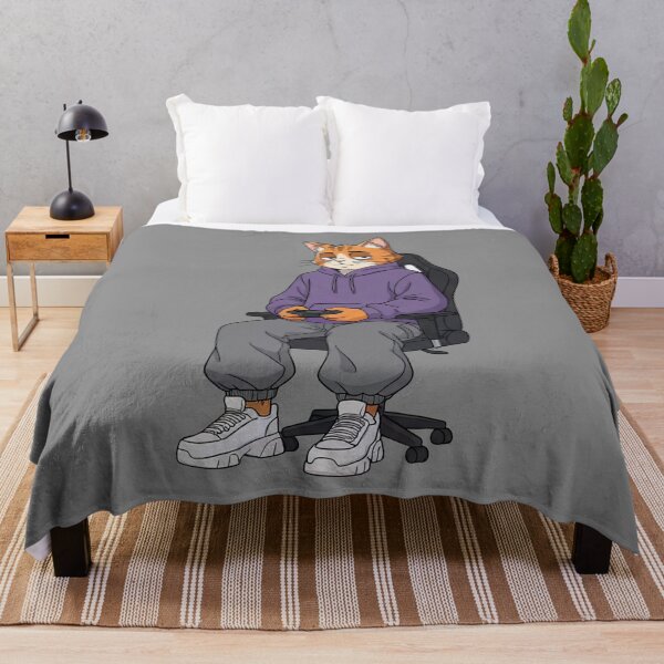 Item preview, Lofi Milo Gamer Mode - Retro 90s Anime Cat Gaming Setup designed and sold by Ascend777.