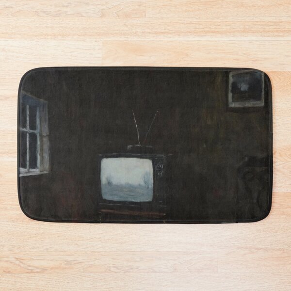 Item preview, Abandoned Room with Television – Dark Nihilistic Isolation Art designed and sold by Visualynx.