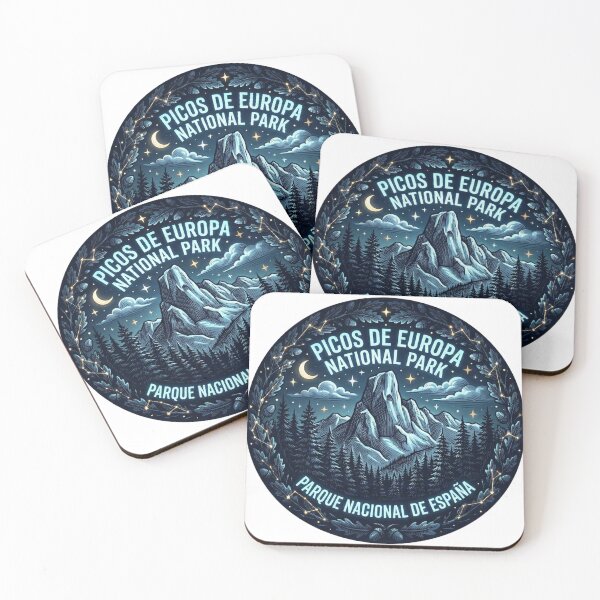 Item preview, Picos de Europa Starry Night National Park Emblem designed and sold by AURA Vibes.