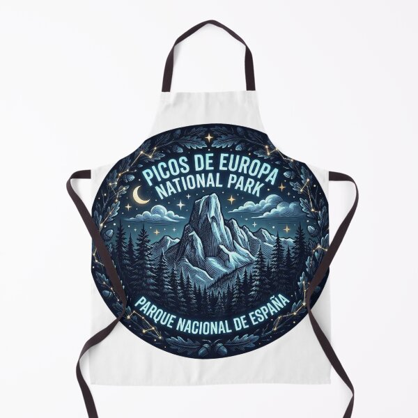 Item preview, Picos de Europa Starry Night National Park Emblem designed and sold by AURA Vibes.