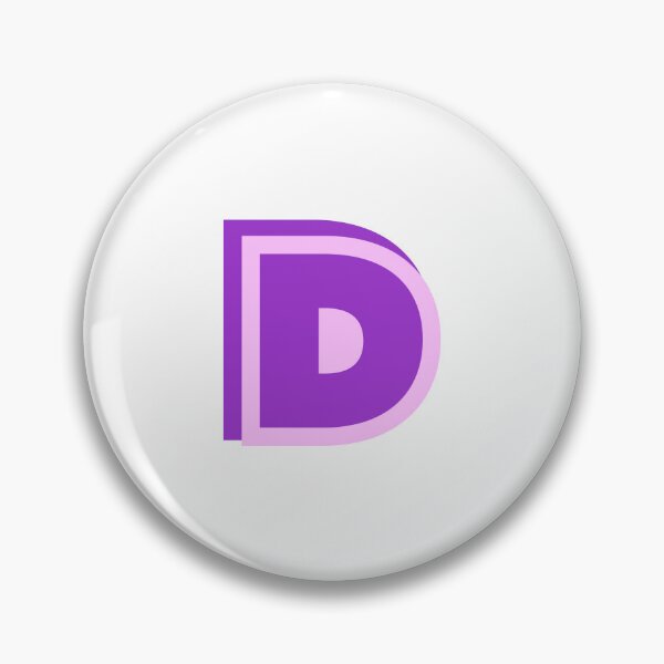 Item preview, Purple D - Classic Stylized Initial Alphabet Letter designed and sold by stickerorange.