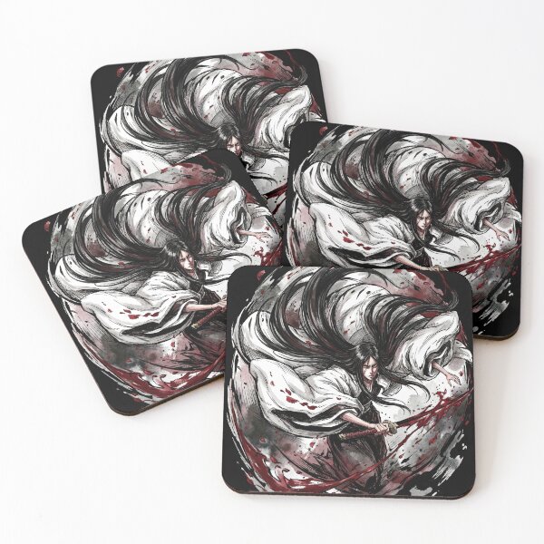 Item preview, Elegant Healer Turned Warrior Bankai Minazuki Blood Flesh Blade Crimson Butterfly Fan Art Portrait Illustration Poster T-Shirt Sticker Print Gift designed and sold by Senpaiwaves.