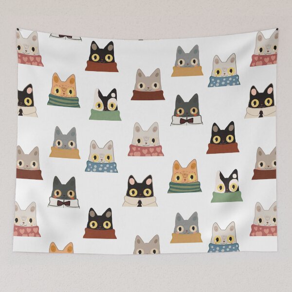 Item preview, Set of cats in clothes designed and sold by Dormitria.