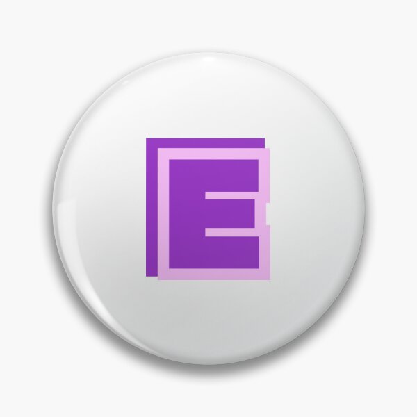 Item preview, Purple E - Classic Stylized Initial Alphabet Letter designed and sold by stickerorange.