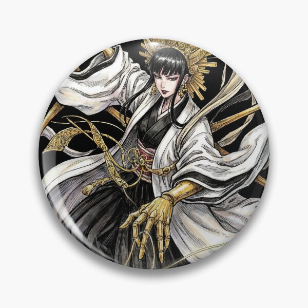 Item preview, Mysterious Armored Weaver Royal Guard Divine General Eight Armed Spider Loom Threads Fan Art Portrait Illustration Poster T-Shirt Sticker Print Gift designed and sold by Senpaiwaves.