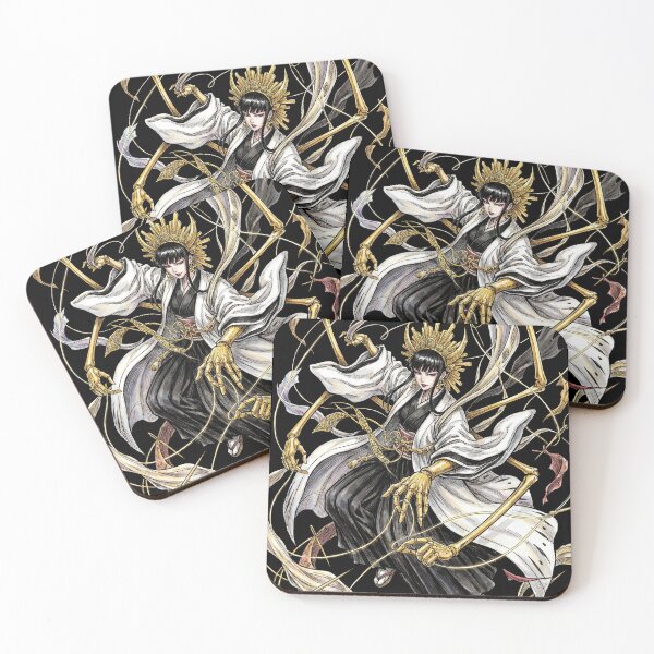 Item preview, Mysterious Armored Weaver Royal Guard Divine General Eight Armed Spider Loom Threads Fan Art Portrait Illustration Poster T-Shirt Sticker Print Gift designed and sold by Senpaiwaves.