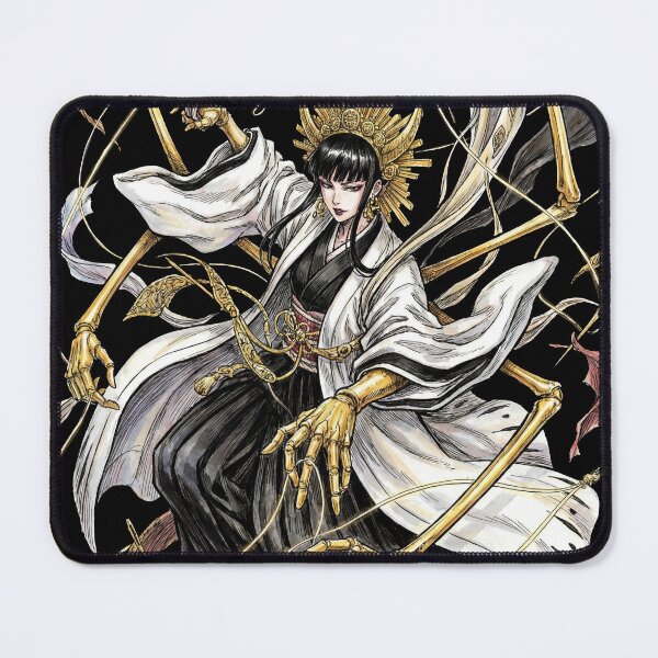 Item preview, Mysterious Armored Weaver Royal Guard Divine General Eight Armed Spider Loom Threads Fan Art Portrait Illustration Poster T-Shirt Sticker Print Gift designed and sold by Senpaiwaves.