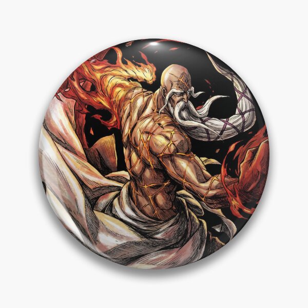 Item preview, Elderly Fire Captain Bankai Zanka no Tachi Flames of Heaven East West South North Ryujin Jakka Fan Art Portrait Illustration Poster T-Shirt Sticker Print Gift designed and sold by Senpaiwaves.