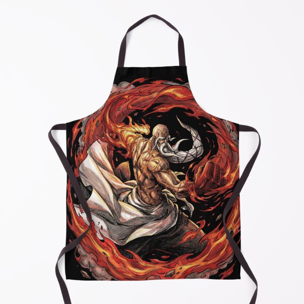 Item preview, Elderly Fire Captain Bankai Zanka no Tachi Flames of Heaven East West South North Ryujin Jakka Fan Art Portrait Illustration Poster T-Shirt Sticker Print Gift designed and sold by Senpaiwaves.