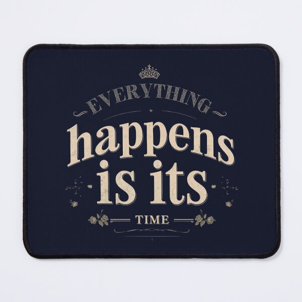 Item preview, Everything Happens Is Its Time – Vintage Valentine Quote Art designed and sold by phiawdesign9.