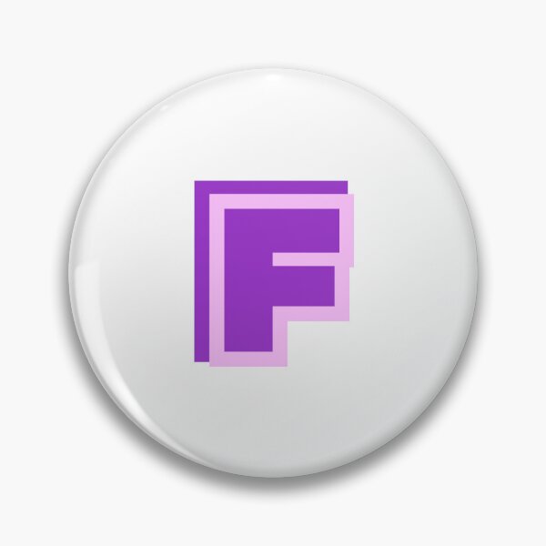 Item preview, Purple F - Classic Stylized Initial Alphabet Letter designed and sold by stickerorange.