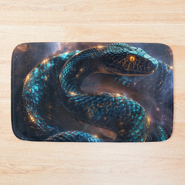 Item preview, Coiled Snake Cosmic Space Artwork designed and sold by QuantumDrift.