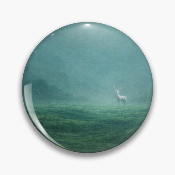 Item preview, White Stag in Endless Fog – Existential Loneliness Surreal Art designed and sold by Visualynx.
