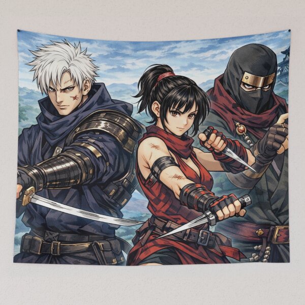 Item preview, Tenchu: Wrath of Heaven – Rikimaru, Ayame & Tesshu | Manga Style Ninja Artwork designed and sold by Level Quest.