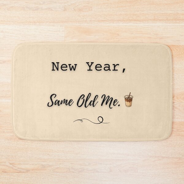 Item preview, New Year Same Old Me | Funny Realistic Iced Coffee Design designed and sold by MadeInNapTime.