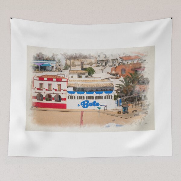 Item preview, Algarve's Carvoeiro Beach: Watercolour Effect designed and sold by RJW Images.