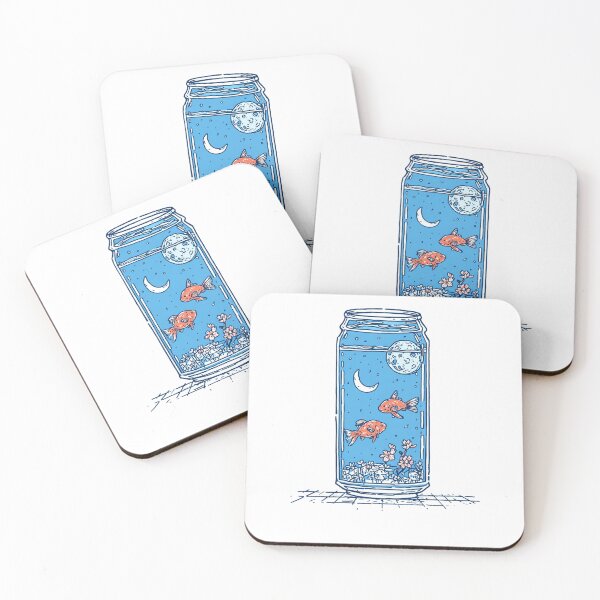 Item preview, Surreal Soda Can Illustration with Lunar and Aquatic Fantasy designed and sold by KrintoryTees.
