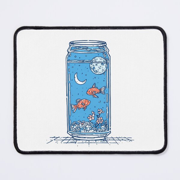 Item preview, Surreal Soda Can Illustration with Lunar and Aquatic Fantasy designed and sold by KrintoryTees.