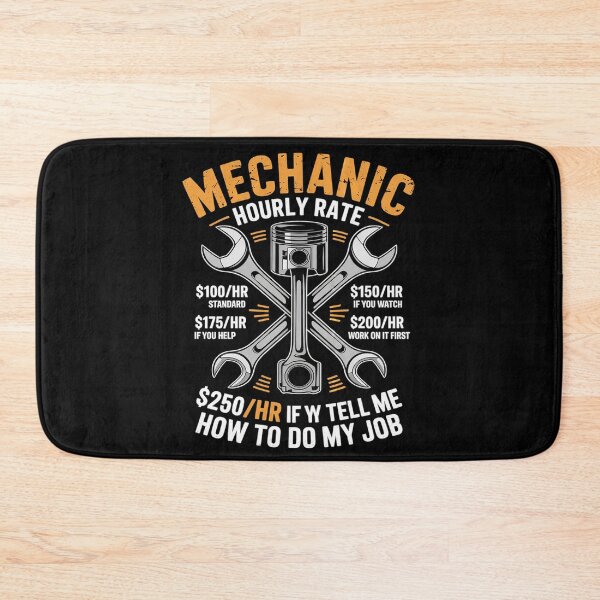 Item preview, Funny Mechanic Hourly Rate Labor Rates  designed and sold by KotexTemu.