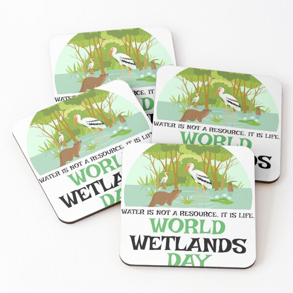 Item preview, World Wetlands Day – Water Is Not a Resource, It Is Life | Nature & Wildlife Conservation Art designed and sold by UI Expert.