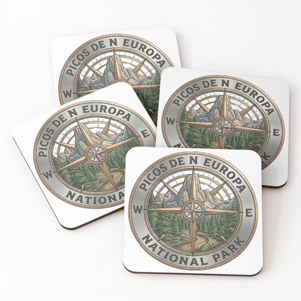 Item preview, Picos de Europa National Park Hiking Compass designed and sold by AURA Vibes.