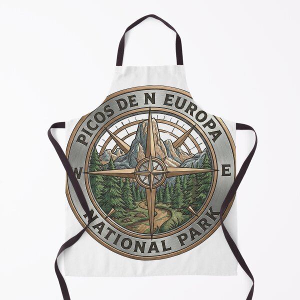 Item preview, Picos de Europa National Park Hiking Compass designed and sold by AURA Vibes.