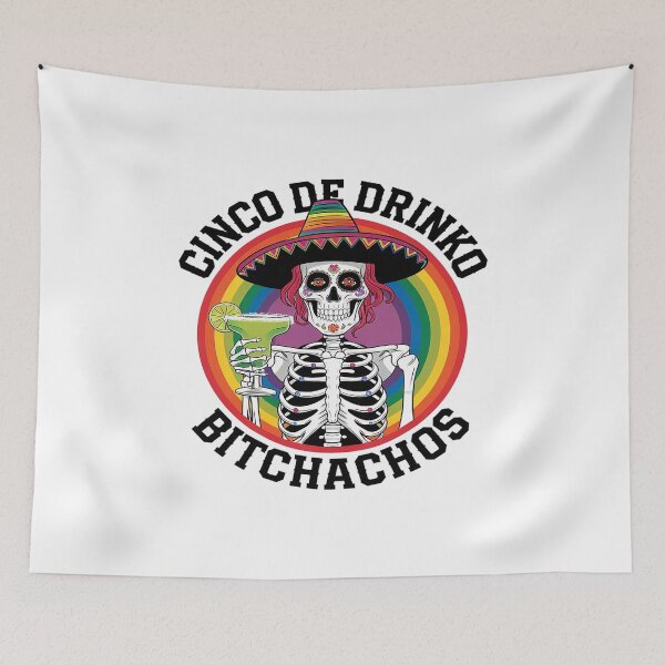 Item preview, Cinco De Mayo Mexican Party Cinco De Drinko Skeleton Idea designed and sold by FadeOfThrone.
