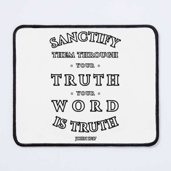 Item preview, John 17:17 Bible Verse Typography (KJV) designed and sold by Clothed in Scripture.