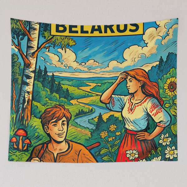 Item preview, Belarus landscape   | Comics style - Cartoon designed and sold by ComicsFactory.