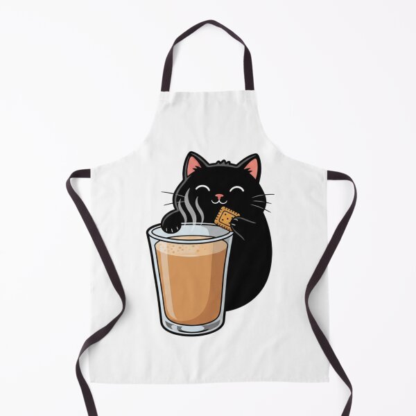Item preview, Chai Lover Black Cat - Funny Indian Tea & Biscuit Sticker designed and sold by RelateAndTee.