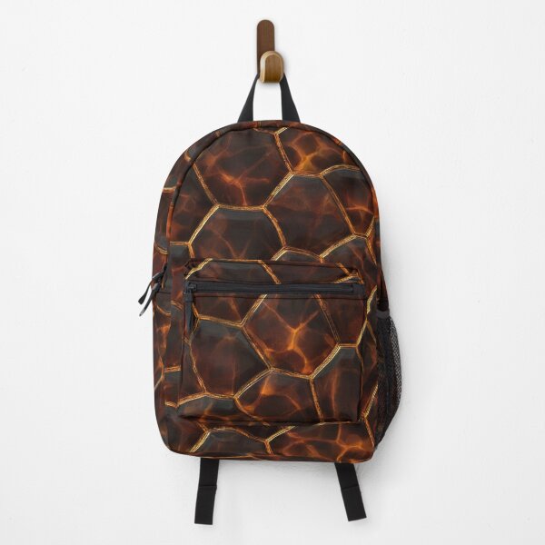 Item preview, Glowing Amber & Gold Hexagon Scales - Abstract Tortoiseshell Honeycomb Pattern designed and sold by Patterns & Love .