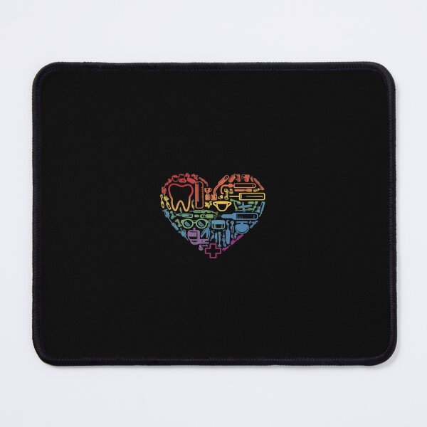Item preview, LGBTQ Gay Pride Rainbow Flag Love Heart Dentistry designed and sold by SyntaxClaw.