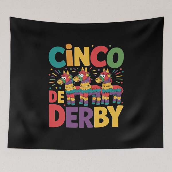 Item preview, Funny Horse Racing Vintage Cinco De Derby KY Derby Horse  designed and sold by VerseFarm.