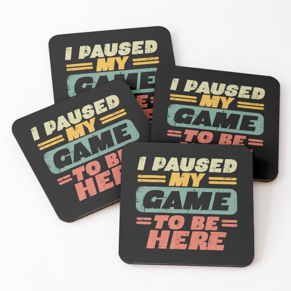 Item preview, Paused My Game To Be Here Retro Gaming Gamer Boys Men designed and sold by charitashmoqs.