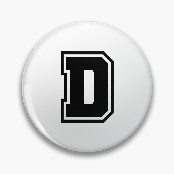 Item preview, Black D - Classic Stylized Initial Alphabet Letter designed and sold by stickerorange.