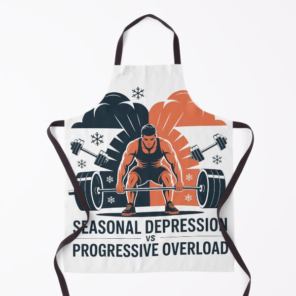 Item preview, Seasonal Depression vs Progressive Overload – Winter Gym Humor Design designed and sold by WSPrintCrafter.