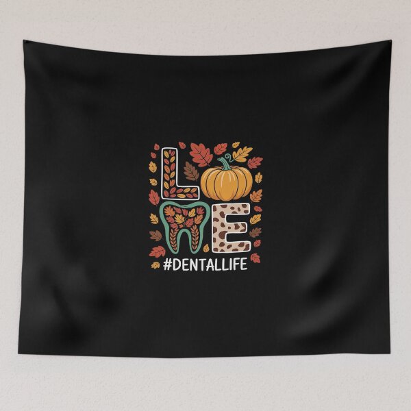 Item preview, LOVE Dental Life Pumpkin Tooth Dentist Fall Thanksgiving  designed and sold by SyntaxClaw.